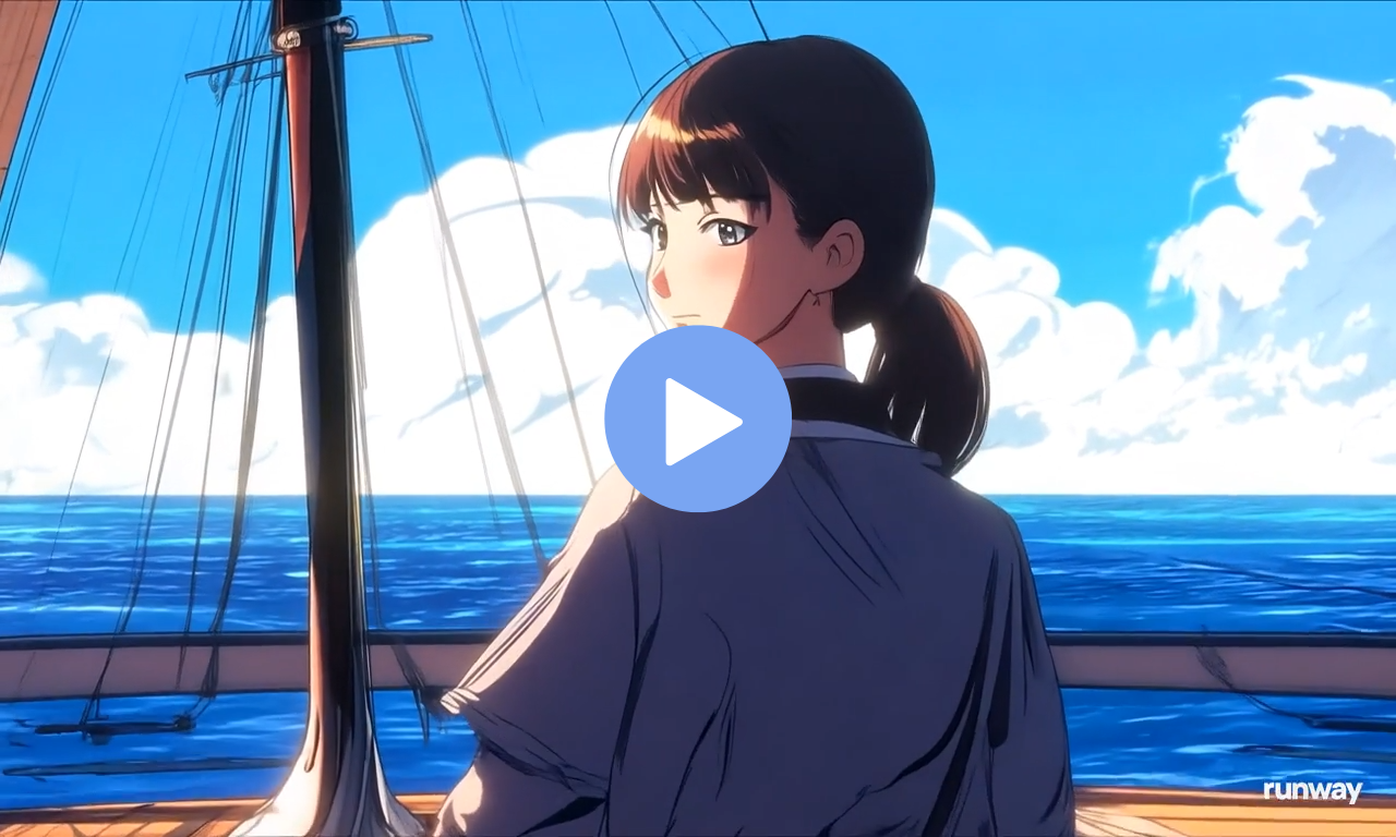 A Japanese animated film of a young women